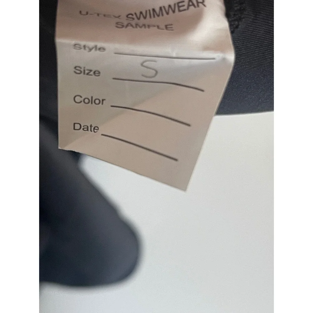 BECCA SAMPLE Piece Modern Edge Black Swimsuit One Piece‎ Women's Size Small